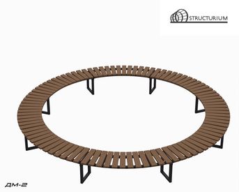 Изображение для товара Круглая скамья для обустройства костровой зоны